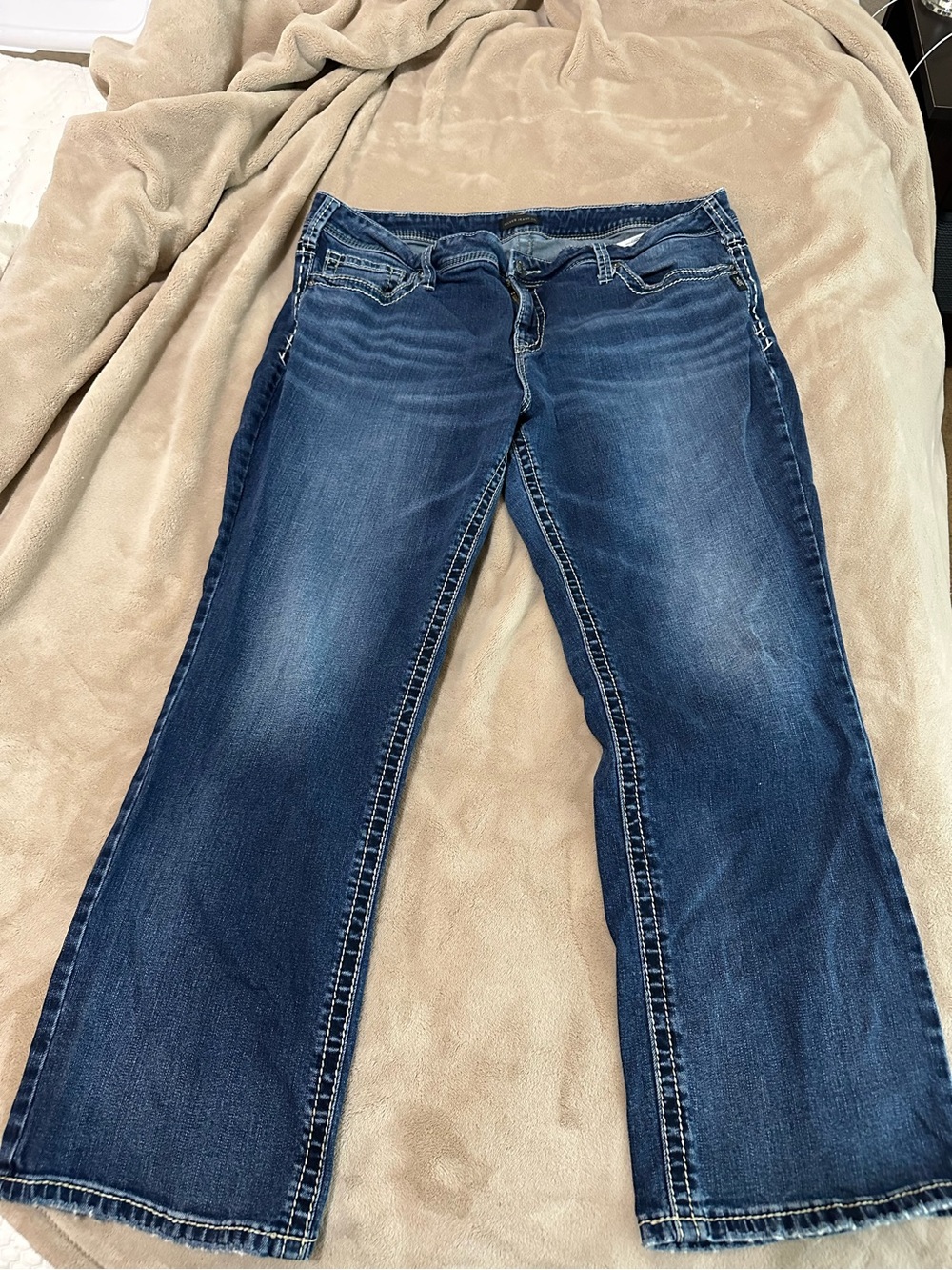 Suki Women’s 22w Silver jeans